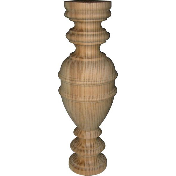 Holzsäule, Fichte, 27cm hoch, Holzsäule gedrechselt, Holzsäulen alt, antik